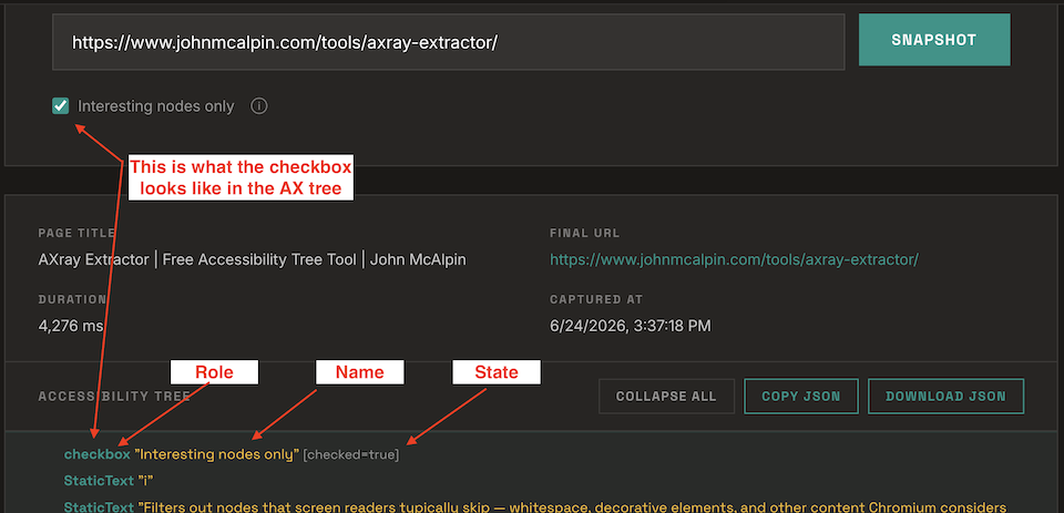 Anatomy of the accessibility tree